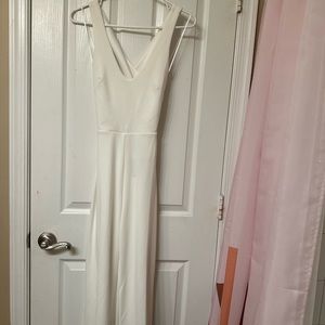 white jumpsuit
